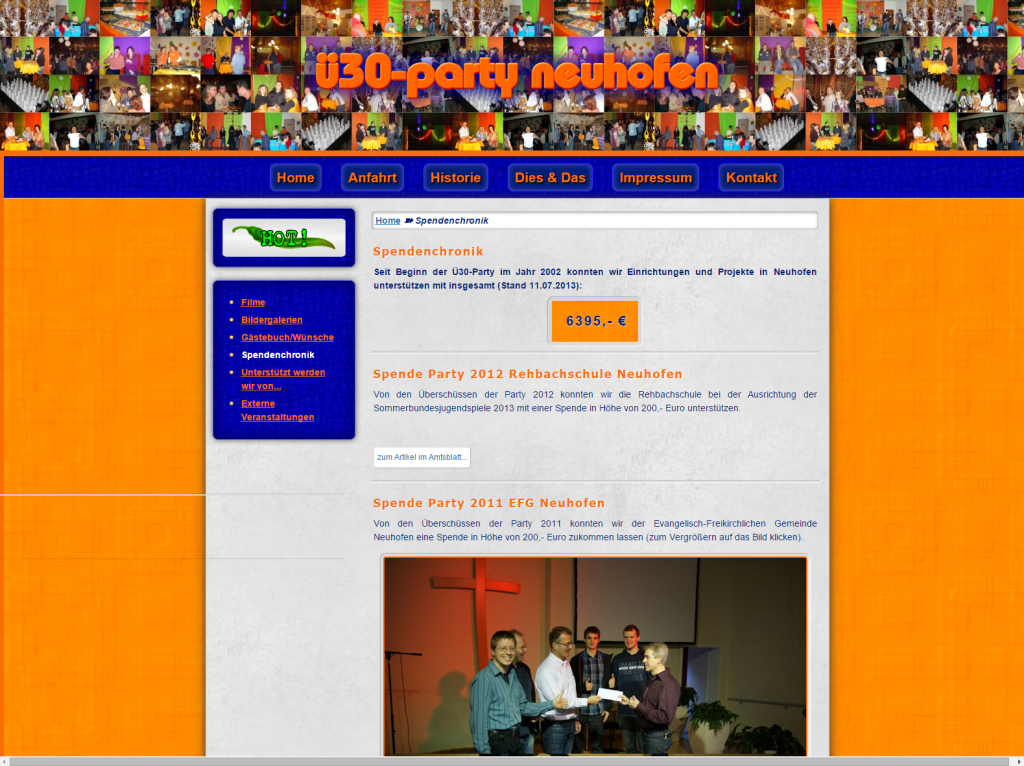 Website 2011 - 2015